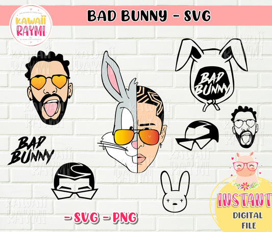 Bad Bunny svg, png