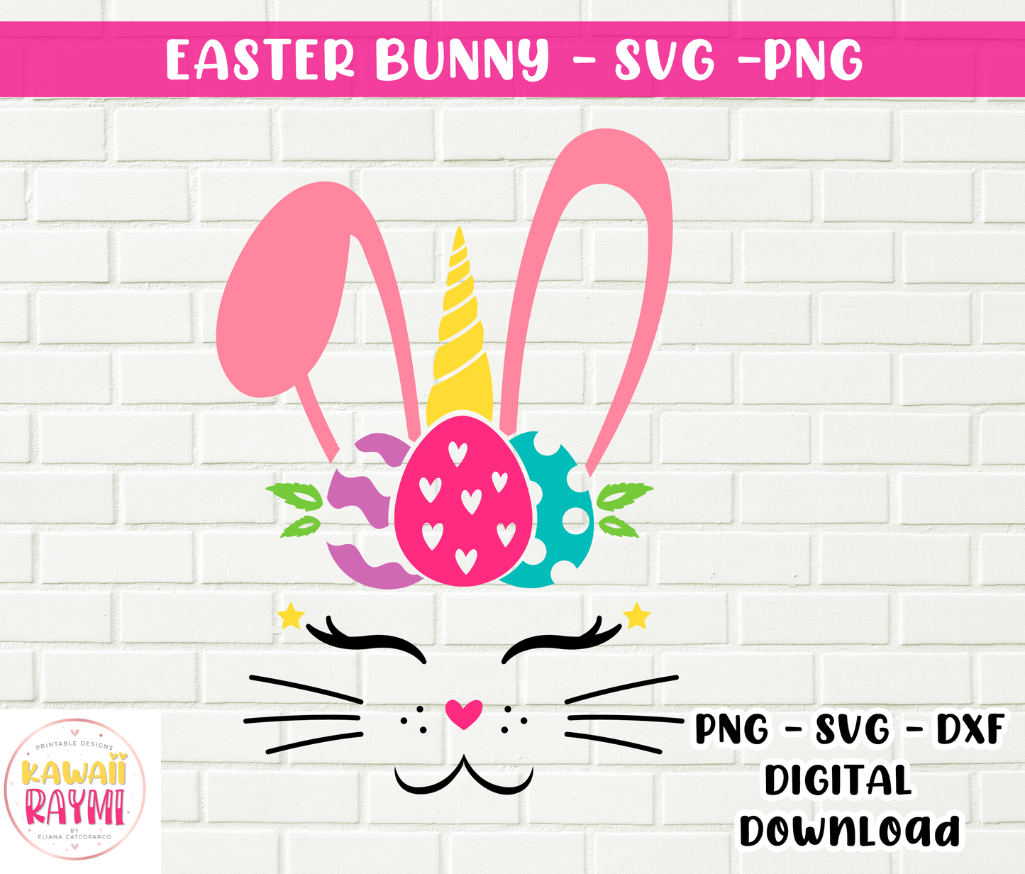 EASTER BUNNY UNICORN SVG - PNG-CUT FILE CRICUT-EASTER DAY