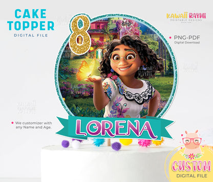 Printable Encanto Cake Topper, Digital Download, Encanto Centerpiece, Encanto BIRTHDAY,Encanto Mirabel