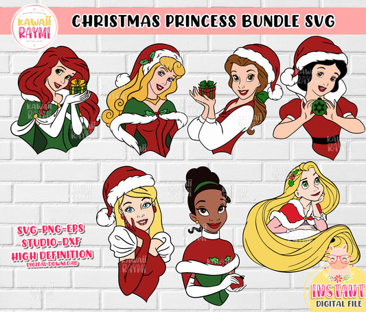 Christmas Princess Bundle SVG