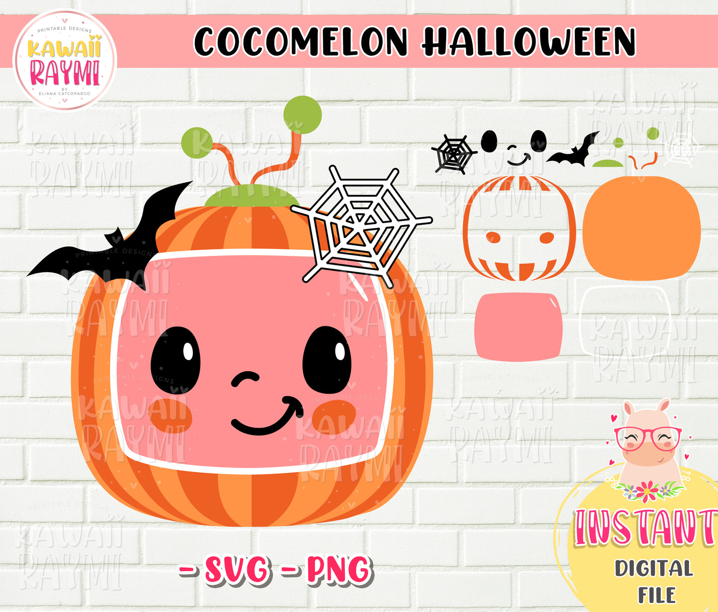 Cocomelon Halloween svg, png