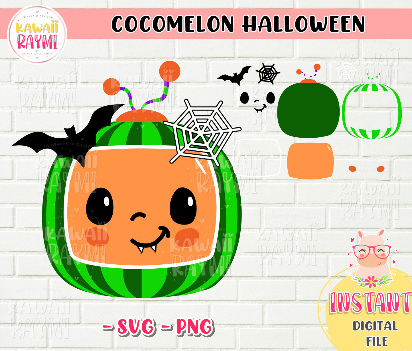 Cocomelon Vampire SVG - Halloween Inspired SVG - Instant download