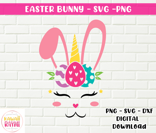 EASTER BUNNY UNICORN SVG - PNG-CUT FILE CRICUT