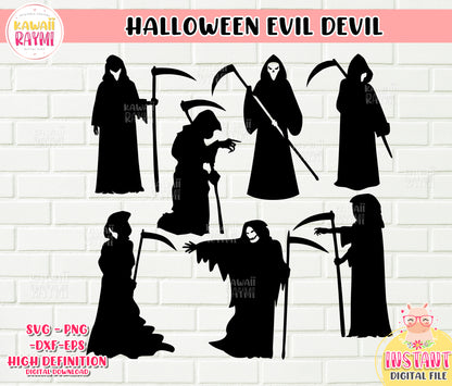 Paquete grande de SVG de Halloween, archivos de corte halloween, fantasma, bruja, zombies, svg, png, dxf, cricut, día de halloween svg