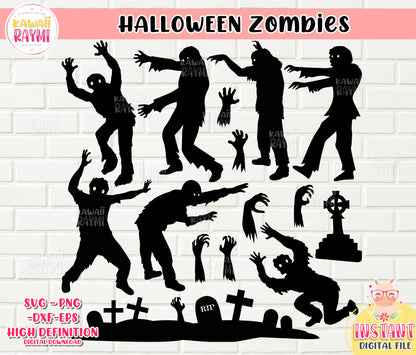 Paquete grande de SVG de Halloween, archivos de corte halloween, fantasma, bruja, zombies, svg, png, dxf, cricut, día de halloween svg