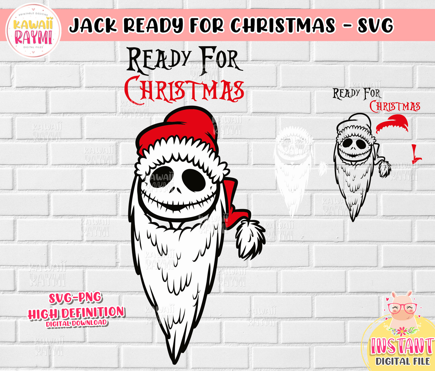 Jack Skellington svg, png, layered, halloween Jack, cut file, Nightmare Before Christmas, jack christmas