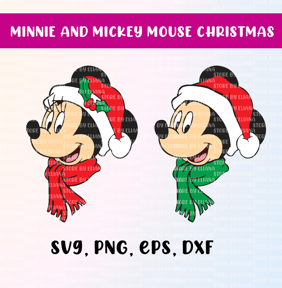 Mickey mouse SVG, PNG, Minnie mouse, merry christmas, disney christmas ...