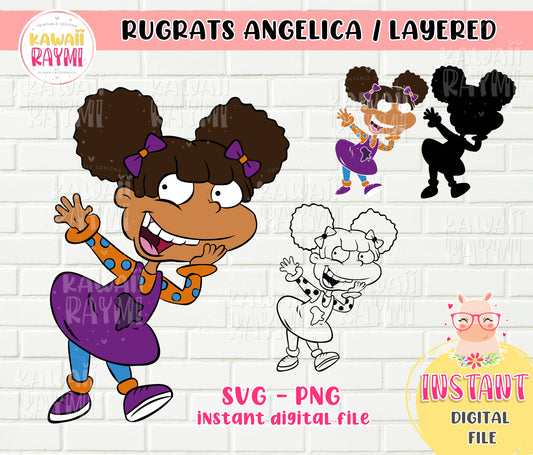 Rugrats MELANIN SVG - Cricut, Cut file, Instant download-Angelica