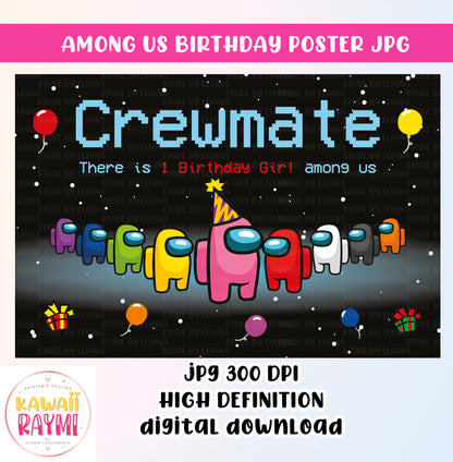 Among Us Backdrop Crewmate - GIRL OR BOY