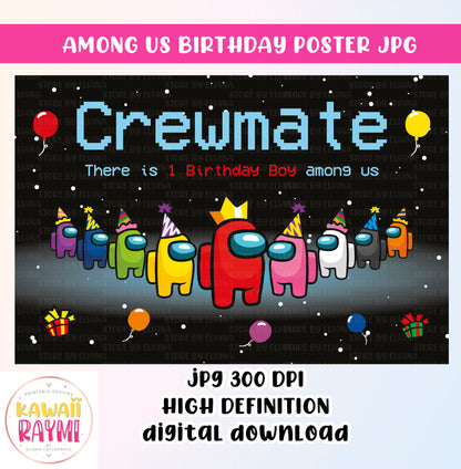 Among Us Backdrop Crewmate - GIRL OR BOY