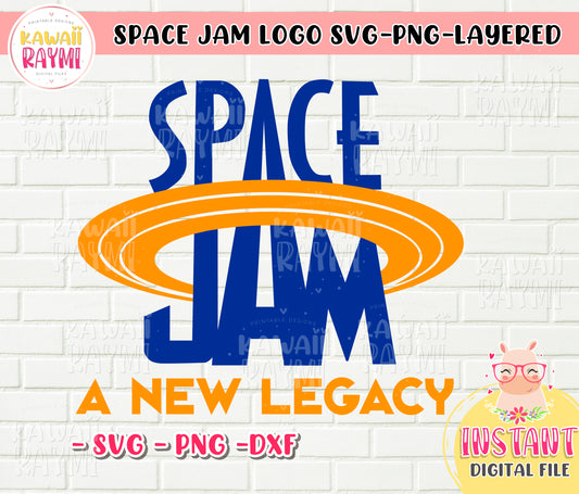 Space jam Logo SVG -cricut,cut file,Layered