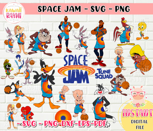 Space Jam - Tune Squad - SVG, imágenes prediseñadas, cricut