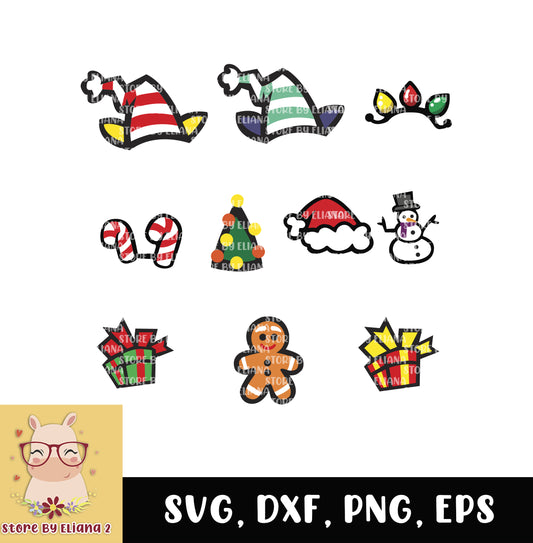 Among us christmas hats, svg, png