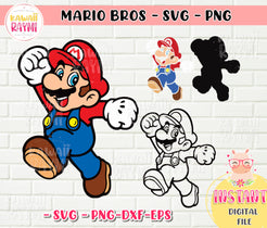 Mario Bros svg, png – Kawaii Raymi