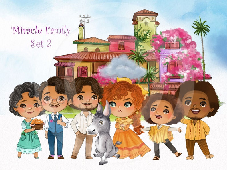 Miracle family 2, encanto cliparts, instant download png