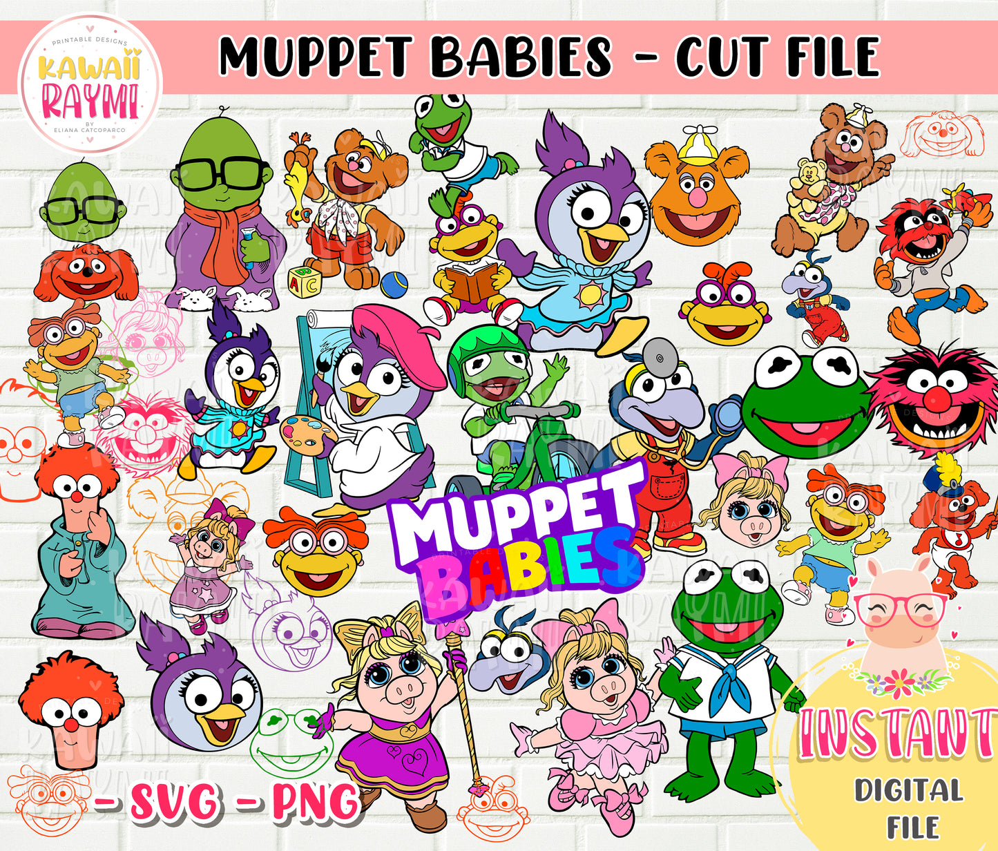 MUPPET BABIES-SVG-PNG-Cut File-Cricut-Instant Download